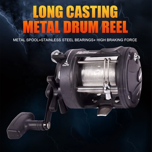Carrete de Pesca para Trolling y Jigging, de Plástico y Metal, para Pesca en Ríos, Mares y Lagos, Carrete para Línea de Pesca, Carretes de Trolling para Barco, Carrete para Pesca con Señuelos - Product Image 5