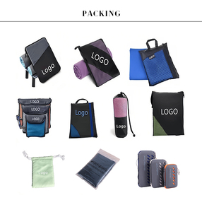 2024 경량 모래 없는 컴팩트 비치 타월 케이스 포함 맞춤 도매 여름 해변용 - Product Image 4