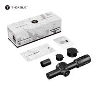 Lunette de visée tactique de sécurité T-EAGLE EOS 1.2-6X24 FFP IR pour la chasse, avec champ de vision large, réticule éclairé, en alliage d'aluminium, étanche