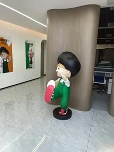 K702 benvenuto pubblico ospite succo di bevanda tizio statua del ristorante negozio di cartone animato commerciale statuetta di ornamenti d'arte figurativo - Product Image 2