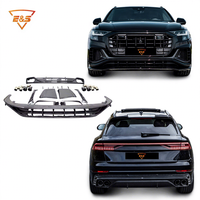 Kit carrosserie pour Audi Q8 Facelift style ABT 2019-2023, kit aérodynamique en fibre de carbone