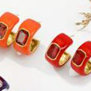 Accesorio de moda de alta calidad, aretes de aro de acero inoxidable, chapados en oro, joyería de moda para mujer - Product Image 5