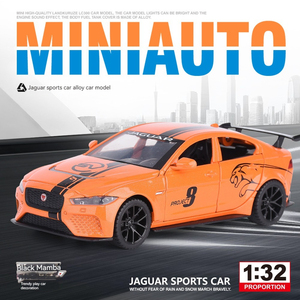 1:32 diecast <span class=keywords><strong>model</strong></span> arabalar <span class=keywords><strong>Jaguar</strong></span> supercar alaşım araba modeli ses ve ışık geri çekme metal araba modeli oyuncaklar süsleyin süs