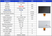 Panel Layar LCD Baru 9'' Modul Layar Sentuh Kelas Otomotif 9 Inci LVDS 1024x600 A-Si TFT-LCD AR AF AG Panel Layar Sentuh