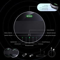 Daisy Chain 12m Pick up Blue Tooth/USB/Wireless Omni-directional 360 °   Haut-parleur de conférence pour salles de réunion
