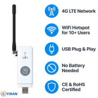 Clé USB WiFi 4G LTE débloquée, version mondiale, modem Cat4 150 Mbps avec emplacement pour carte SIM, routeur WiFi de poche Plug and Play, point d'accès