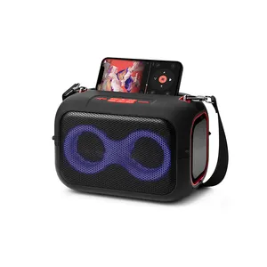 Speaker Aktif mikrofon rumah, pengeras suara bluetooth Surround Bass Box suara rumah teater