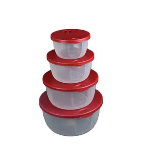 BPA الحرة الغذاء الصف البلاستيك محكم الجافة الغذاء الفضاء التوقف المطبخ حاويات تخزين الطعام
