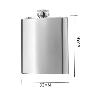 <span class=keywords><strong>Hip</strong></span> <span class=keywords><strong>Flask</strong></span> 304 thép không gỉ 8oz biểu tượng Tùy chỉnh công suất khác nhau nam rượu Whisky rượu vang nồi chai Túi xách tay - Product Image 4