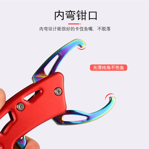 304 Stainless Steel Fish <b>Control</b> Device Red And Blue Color Fishing Plier Multi Functional <b>Grip</b> Tool - Product Image 5