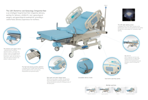 LK lüks LDR jinekolojik elektrik ameliyat masası doğum sonrası bakım için obstetrik yatak hastane yatağı CE sertifikalı 300kg - Product Image 6