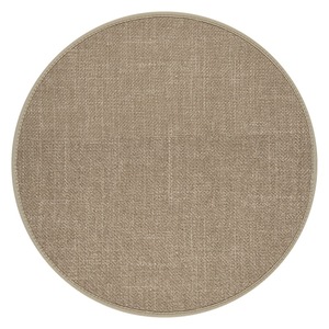 Alfombra Redonda Tejida Elegante Color Avena, Imitación Lino, Antideslizante, Color Sólido, para Sala de Estar, Dormitorio, Estudio - Product Image 3