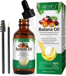 Aliver Olie Batana Antioxidanten Hydrateert Haar Hoofdhuid 60Ml Private Label Pure Natuurlijke Rauwe Batana Olie Voor Haargroei
