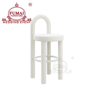 Modern Velvet High Chair <b>Stool</b> Bar Kitchen Barstools for Outdoor Hotel <b>Dining</b> Mall Luxury - Product Image 5