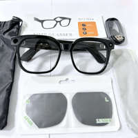 Lunettes Intelligentes S3 Ultra AI avec Caméra 5MP, Vidéo, Photo, Traduction IA, Reconnaissance d'Images, Enregistrement Musical et Traducteur en Temps Réel