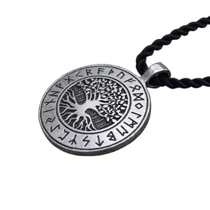 Collier Rune Viking de vie du monde <span class=keywords><strong>celtique</strong></span>, bijou à breloque <span class=keywords><strong>nordique</strong></span> en plastique, de la <span class=keywords><strong>mythologie</strong></span> scandinave, accessoire - Product Image 1