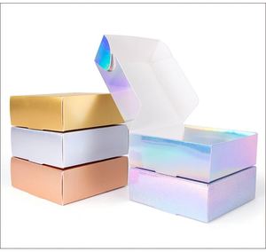 Boîte d'expédition en carton ondulé kraft mat, matériaux recyclés, noir, blanc, rose, bleu, taille personnalisée, style dossier, vernissage - Product Image 6