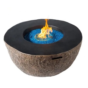 ชามหลุมไฟก๊าซ MgO 42นิ้วโพรเพน firepit กลางแจ้ง50000BTU การออกแบบคอนกรีต - Product Image 3