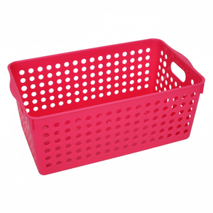 Cesto portaoggetti largo rosso Inomata - Product Image 1