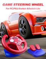 Volant de course à vibrations DATA FROG pour Nintendo Switch, PS3 et jeux vidéo PC
