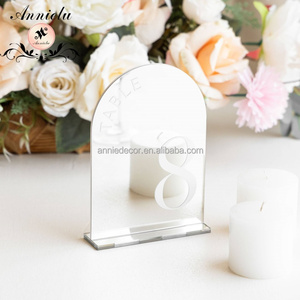 ANNIELU Numéros de table en acrylique effet miroir 4 couleurs, panneaux de table de mariage, marqueurs de table pour réceptions et événements - Product Image 6