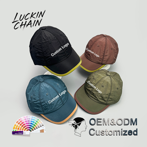Gorra de Béisbol Unisex con Logotipo Personalizado, 6 Paneles, Color Sólido, Transpirable, Impermeable, Ajustable, Casual, para Primavera/Verano - Product Image 1