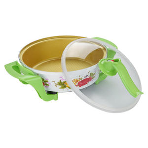 Poêle électrique en pierre Maifan 34 cm 36 cm avec couvercle en verre trempé pour la cuisine à domicile - Product Image 1