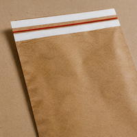 Sacs d'expédition en papier kraft brun 100% compostables, recyclés, écologiques, biodégradables, imperméables, pour chaussures et vêtements, impression flexo