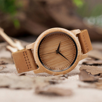 Best Selling Female Watches Women Bamboo Watches for Girls Women Handmade Ladies Watches Women with Leather Strap