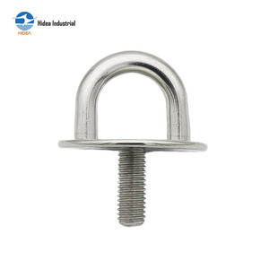 HIDEA - Œillet rond fileté de qualité marine, de 6 mm à 10 mm, en acier inoxydable 304 316, plaque ronde murale avec filetage - Product Image 5