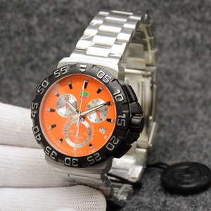Reloj Deportivo de Cuarzo Haojia con Cronógrafo de Seis Agujas y Doble Cono, Esfera con Indicadores, Caja y Correa de Acero Inoxidable, Popular en Ventas Transfronterizas - Product Image 3