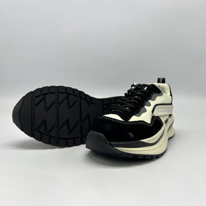 Zapatillas Deportivas con Cordones, Paneles Mixtos, Suela Gruesa Multicapa, Antideslizantes, para Caminar al Aire Libre - Product Image 3