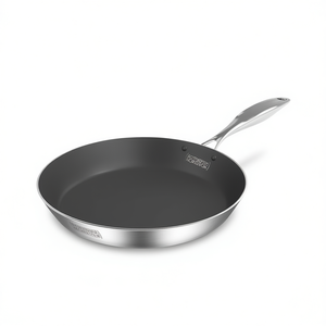 Sartén de Acero Inoxidable DB de 26 cm con Interior Antiadherente, Compatible con Inducción - Product Image 1