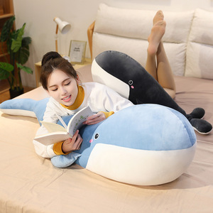 หมอนปลาวาฬเหมือนจริงแบบขายส่ง หมอนข้างยาวสำหรับโซฟา ของเล่นตุ๊กตาอเนกประสงค์ หมอนกอดขา - Product Image 2