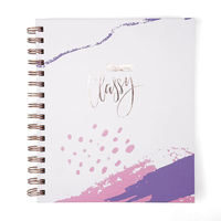 Carnets de prière, de manifestation, de gratitude et de soins personnels à couverture rigide et spirale, avec impression personnalisée, pour la réflexion biblique et la planification.