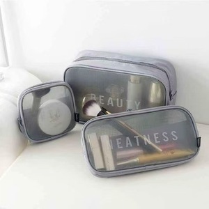 Waterproof Nylon Mesh Cosmetic <strong>Bag</strong> Custom Logo <strong>Small</strong> Large Travel Kits Makeup <strong>Bags</strong> Beauty Case Makeup Pouch <strong>Toiletry</strong> <strong>Bag</strong> - Product Image 5