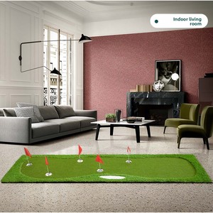 Tapete de <span class=keywords><strong>Golf</strong></span> Profesional para Interiores con 5 Hoyos, Césped Artificial, Portátil, para Práctica, Mini Campo de <span class=keywords><strong>Golf</strong></span> - Product Image 5