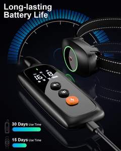 PATPET USB recargable eléctrico LED perro entrenamiento Collar entrenador Beeper choque Anti ladrido Control remoto entrenamiento perro equipo - Product Image 6