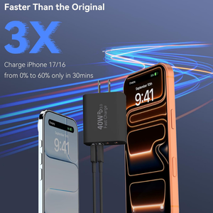 ทนทาน น้ำหนักเบา 40W PD 20W พอร์ตคู่ สำหรับการตั้งค่าเวิร์กสเตชัน การเดินทางเพื่อธุรกิจ ใช้กับสถานีชาร์จ USB C เครื่องชาร์จพกพาสำหรับการเดินทาง - Product Image 3