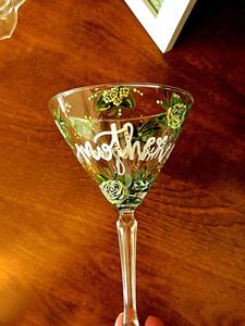 Figurine de fleur de naissance en verre rose peinte à la main personnalisée, bouquet pour enfants, moderne <span class=keywords><strong>et</strong></span> réutilisable - Product Image 5