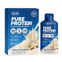 Boisson protéinée liquide pure 30g, saveur vanille, milkshake, 24 vitamines et minéraux, faible teneur en sucre, complément pour la récupération musculaire