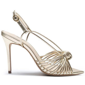 Sandalias de tacón alto para mujer, elegantes, con nudo arcoíris, punta abierta, correa en el tobillo, estilo stiletto, para verano y exteriores, tallas grandes - Product Image 2