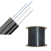 Cable de Fibra Óptica FTTH Gjxh Gjxfh para Interiores, G657A, 1, 2 y 4 Hilos, con Cubierta de PVC y LSZH, en Oferta