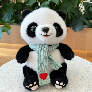 Oso Panda Animal de peluche de juguete con suéter con bufanda Cuerpo lindo Muñeca grande suave Panda Kawaii Gran regalo para niño niña - Product Image 4