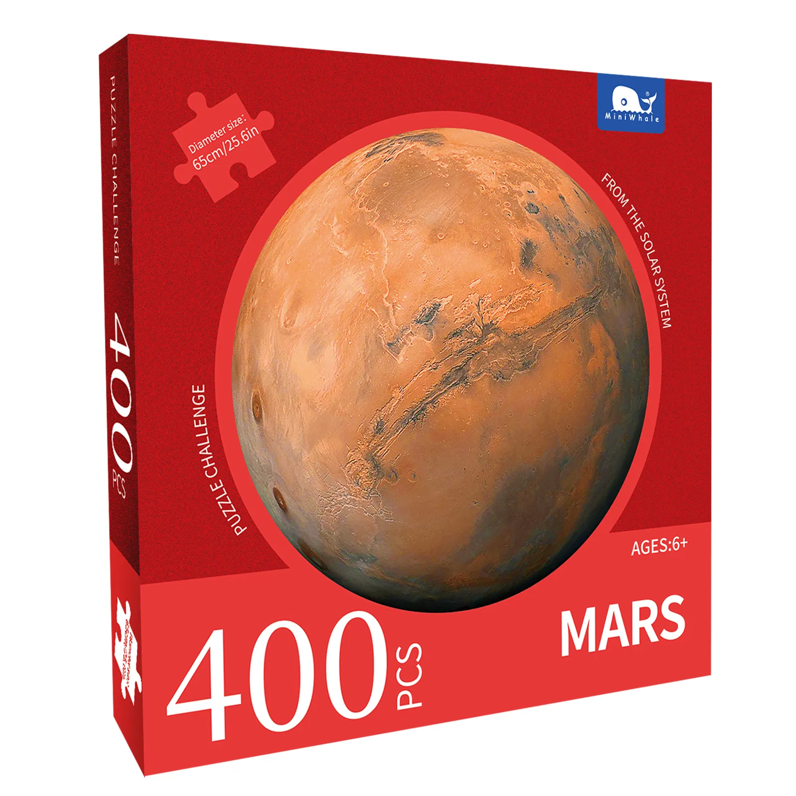 無料サンプル火星ジグソーパズル大人のための400ピースの大きな丸いアートパズル