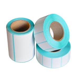 Fournisseur direct de rouleaux de papier pour codes-barres, impression couleur sur mesure, rouleaux d'étiquettes thermiques vierges en gros, autocollants adhésifs - Product Image 3