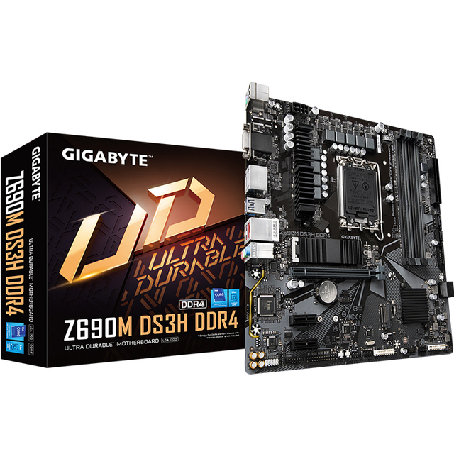GIGABYTE Z690M DS3H DDR4 MATX Gaming Motherboard with LGA 1700 Socket Support Intel 12th 13th Core I9 I7 I5 Processors