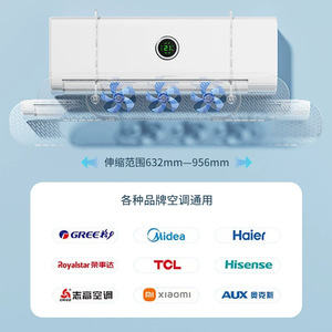 แผ่นกระจายลมสามใบพัดสำหรับเครื่องปรับอากาศแบบติดผนัง ป้องกันลมเป่าโดยตรง ติดตั้งง่าย - Product Image 4