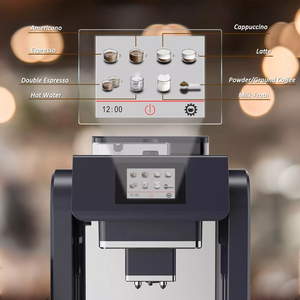 Nouvelle arrivée, <span class=keywords><strong>machine</strong></span> à café à cappuccino entièrement automatique <span class=keywords><strong>rouge</strong></span> pour la maison et le bureau, pompe ULKA 19 bars, double chaudière, Italie - Product Image 5
