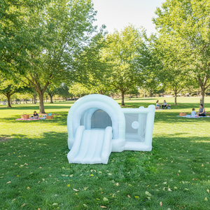 Happy Castle Multi-function Pastel <strong>rainbow</strong> Bounce House Ball Pit 10.8X10.5ft Oxford Material <strong>Inflatable</strong> Easy Setup for Outdoor - Product Image 3